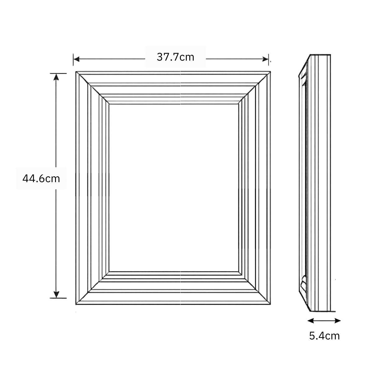 13.3” Modern Walnut Frame